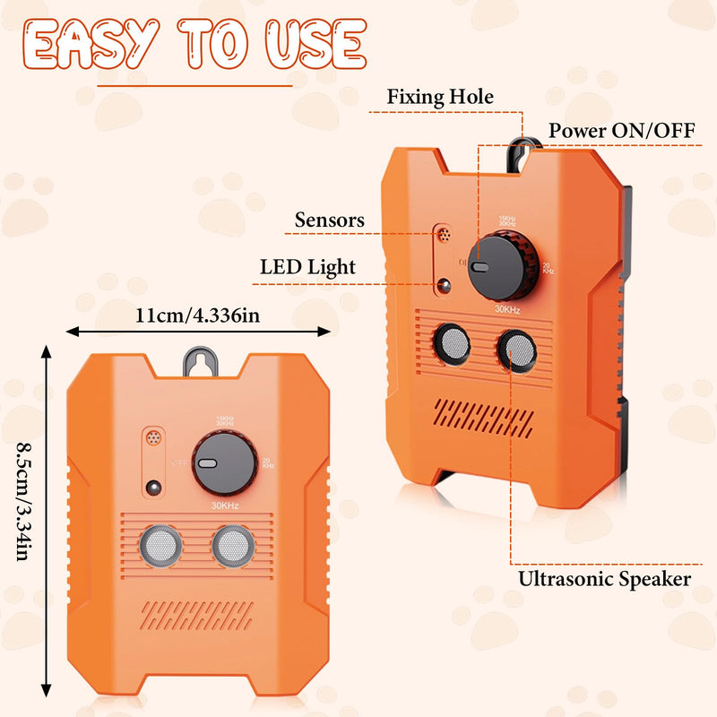 Upgradedfor Dogs, Dog Bark Deterrent Devices with LED Light, Dog Barking Stopper for Indoor Outdoor