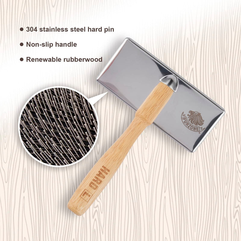 Furzone Slicker Brush for Dogs (Size L) - Stainless Steel Hard Pin Grooming Brush for Dogs - PawsPlanet Australia