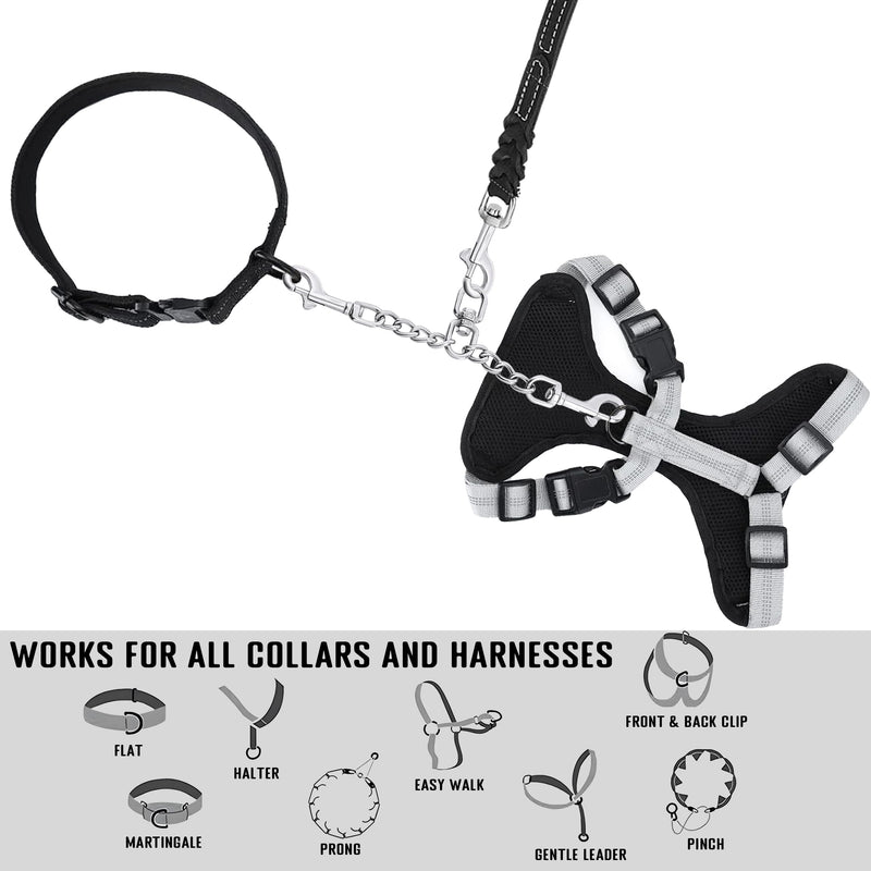 Prong Collar Safety Clip Stainless Steel Dog Safety Clip, Leash Backup with Dual Clasps, Collars and No Pull Harness Connectors - PawsPlanet Australia