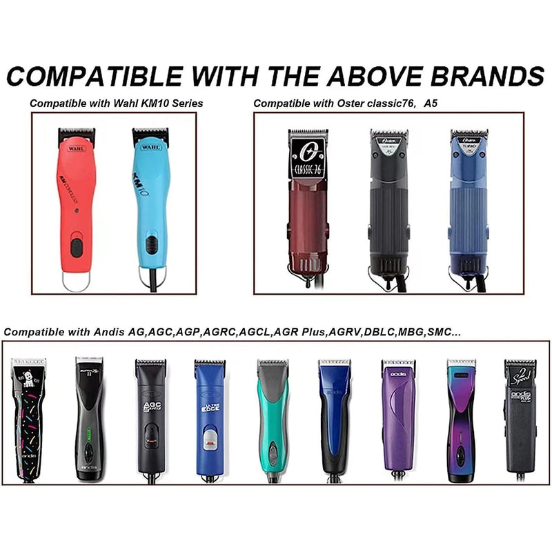 Dog Grooming Clippers Replacement Blade Compatible with Andis Dog Clipper/Most Oster A11/Wahl KM Series Pet Clippers #4FC,Black