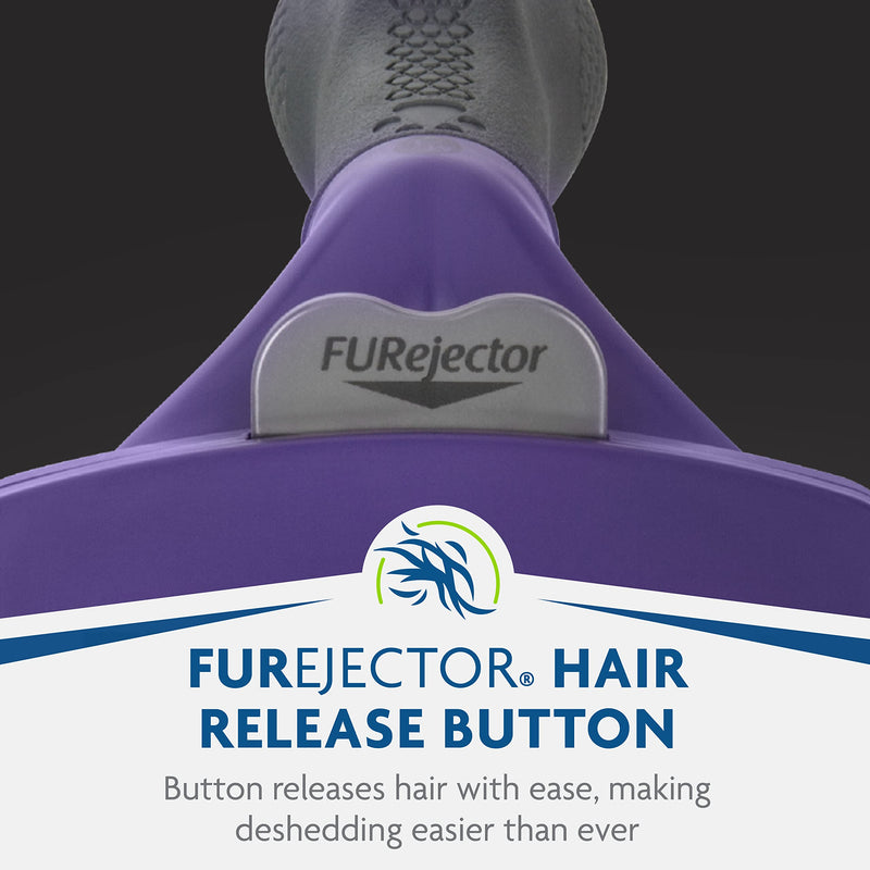 FURminator® deShedding Tool For Medium/Large Cats, Long Hair, Removes Loose Hair From Shedding Large