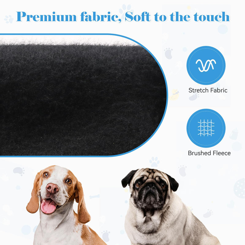 Dog Sweaters for Large Dogs Dog Hoodie Dog Sweater Solid Soft Brushed Fleece Dog Clothes Dog Hoodie Sweatshirt with Pocket(Black-XL) X-Large Black - PawsPlanet Australia