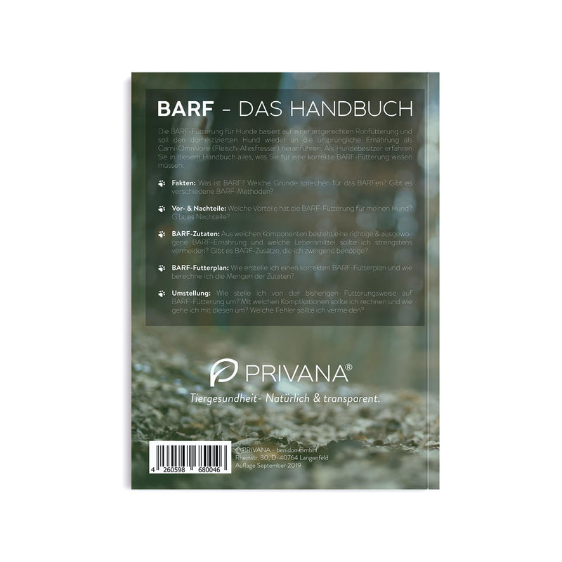 BARF Manual Including Feed Plan & Quantity Calculation - Information & Instructions for Barfing, with Barf Tips, Explanations & Example Food Plan