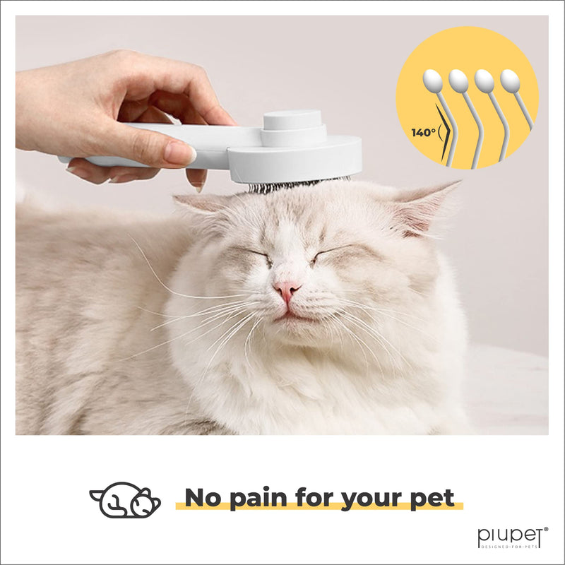 PiuPet® Self Cleaning Pet Hair Brush I Cat Brush | Dog Brush I Pet Hair Remover I Pet Brush I Cat Comb | Dog Comb I Dog Grooming Brush I Cat Grooming Kit | Dog Hair Brush - PawsPlanet Australia