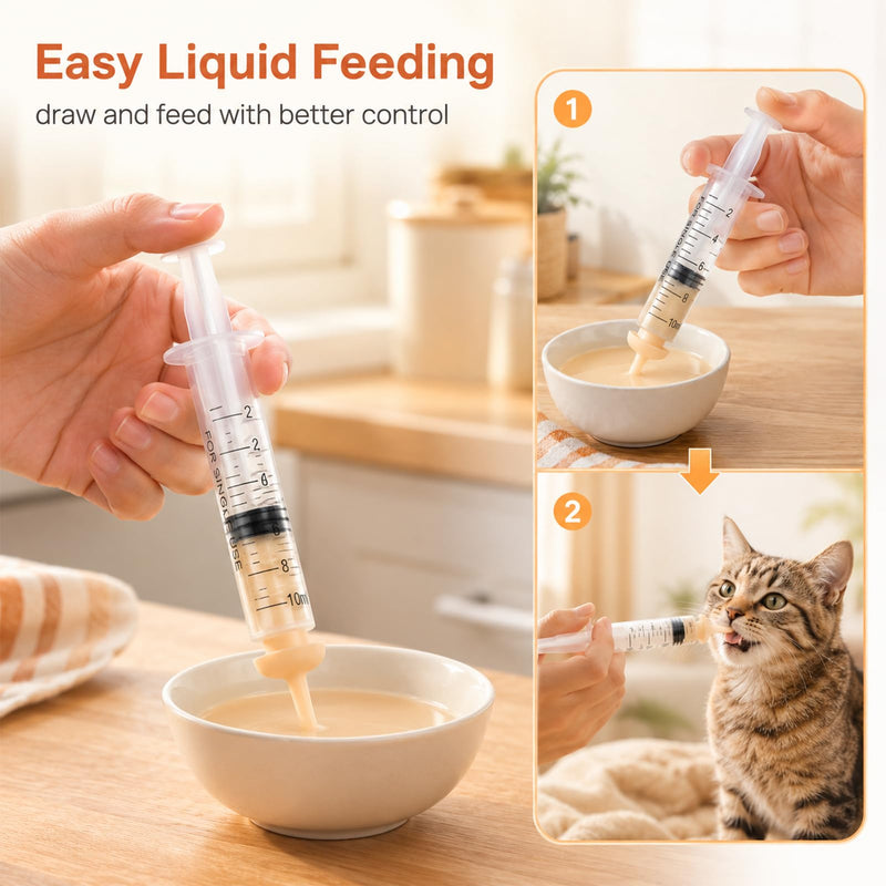 4-pack of tablet dispensers for cats, tablet dispenser for cats, an efficient aid for administering medication, suitable for cats, dogs, small animals and young animals