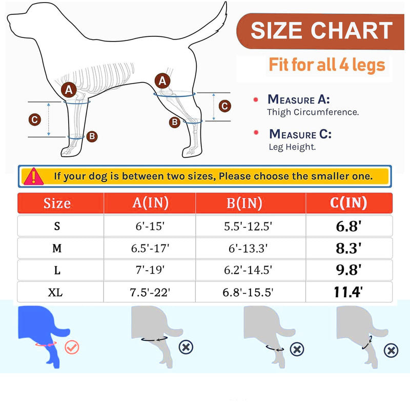 Dog Knee Brace for Torn ACL Hind Leg, Front Back Leg Support with Side Stabilizers Vet-Recommended Dog Joint Protection Arthritis Pain Relief Recovery Brace for Small Medium Large Dogs L Black