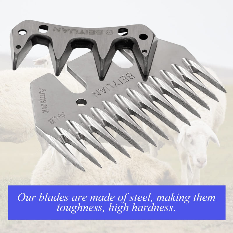 Sheep Shears Replacement Blades, Sheep Shear Clipper Blades, Detachable Blades for Professional Electric Cutter Wool Comb Sheep Clippers, for Grooming Goats Llamas Pet Animals - PawsPlanet Australia