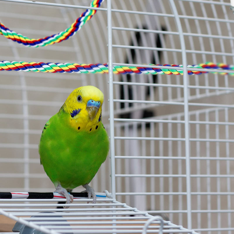 Weewooday 2 Pcs Bird Rope Perches Climbing Rope Bird Cage Accessories for Parrots, Parakeets, Cockatiels, Conures(31.5 Inch) 31.5 Inch - PawsPlanet Australia