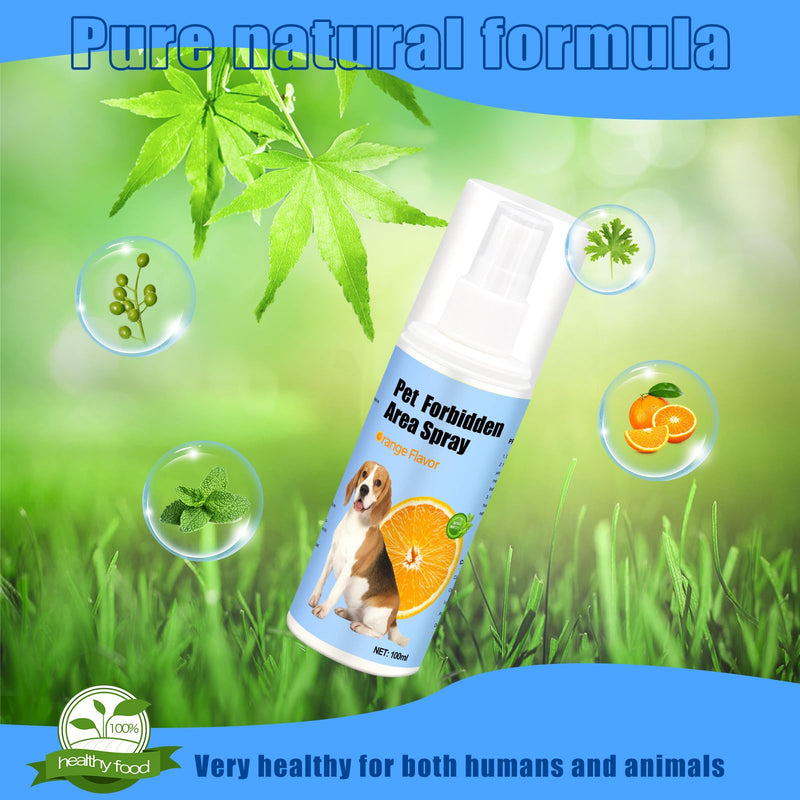No Chew Spray for Dogs 2 Pack (100ML) Natural Ingredients Bitter Apple Spray for Dogs Alcohol Free Deterrent Spray to Stop Chewing Barking Marking and Nibbling L Blue - PawsPlanet Australia