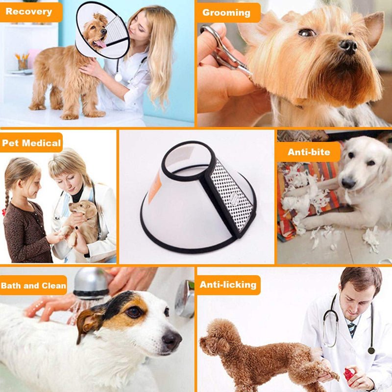 Cat Cone Collar, Pet Cone Dog Recovery Cone for Small Dog Cone After Surgery Anti-Bite Lick Wound Medical, Protective Cat Head Cone Dog Cone Collar Cat E Collar for Cats Puppy(5# Medium) - PawsPlanet Australia