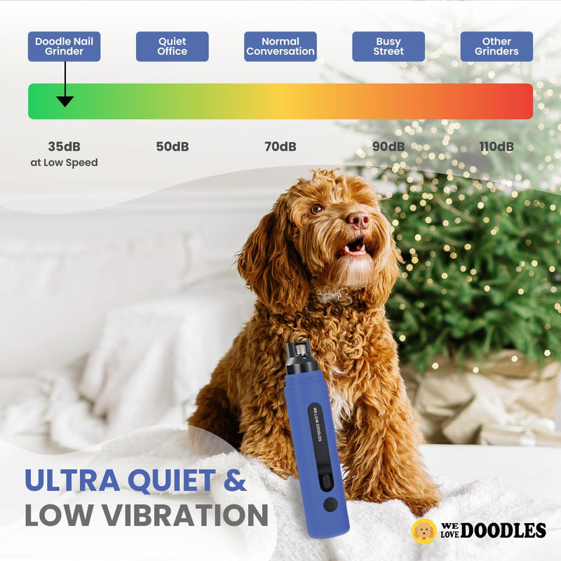 We Love Doodles Dog Nail Grinder - Essential Grooming Kit for Dogs at Home, Electric Dog Nail Trimmers, Quiet Pet Nail Grinder for Dogs, Safe Nail Trimmer for Dogs, Suitable for Large & Small Breeds - PawsPlanet Australia