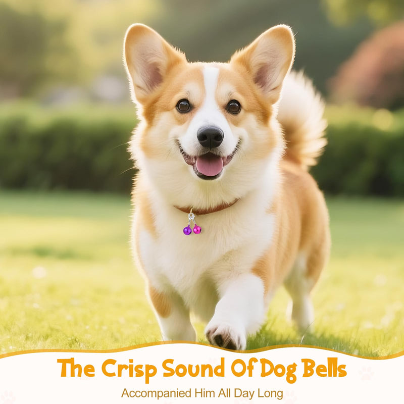 Cat Collar Bell Pet Bells for Cat Dog Collar, 9 Pack Small Dog Puppy Pet Bells for Collars with 1Pack Keychain - PawsPlanet Australia