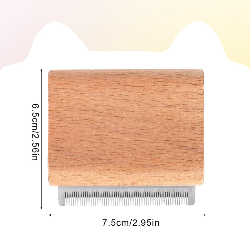 Dog Brush for Shedding, 2.95x2.56in Pet Deshedding Brush Cat Grooming Supplies Pet Hair Remover Removal Comb for Dog Cat Horse Rabbits 7.5x6.5cm - PawsPlanet Australia
