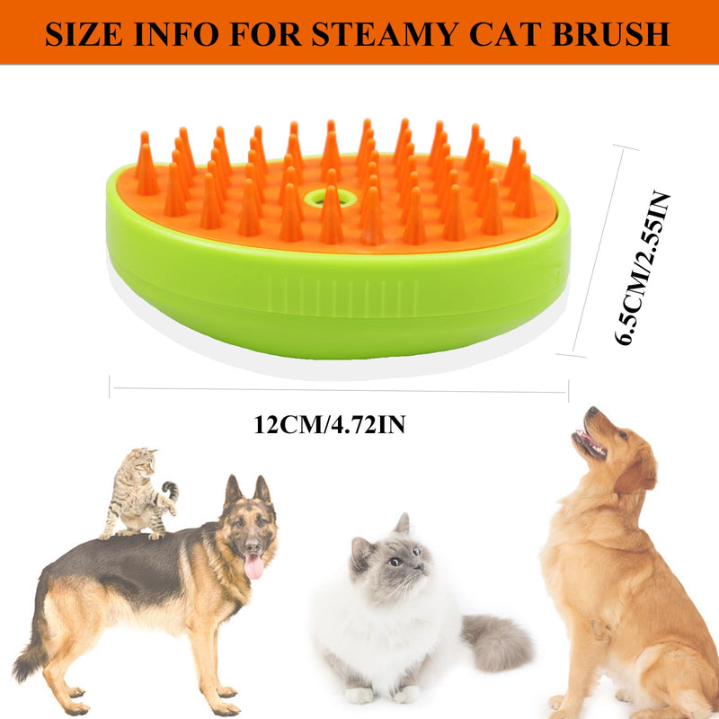 Cat Steam Brush, 3 in 1 Steamy Cat Brush for Shedding, Rechargeable Spritz Defur Comb for Cats Dogs, Pet Hair Comb for Removing Tangled and Loose Hair - PawsPlanet Australia
