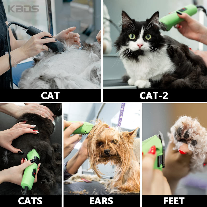 KBDS 40 Detachable Ceramic Pet Clipper Blades,Compatible with Most Andis,Wahl A5 Clippers,Made of Ceramic Blade Cutter and Carbon Steel Blade,1/100'' 0.25mm Cut Length, #40 Blade #40:1/100"(0.25mm) - PawsPlanet Australia