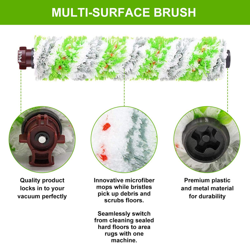Dhoua Replacement Parts for Bissell CrossWave Pet Pro 2306A & CrossWave 1785 Series, 4 Pack Multi-Surface Pet Pro Brush Rolls + 4 Pack 1866 Vacuum Filters, Compare to Part 1613568&161-3568, 1608684 - PawsPlanet Australia