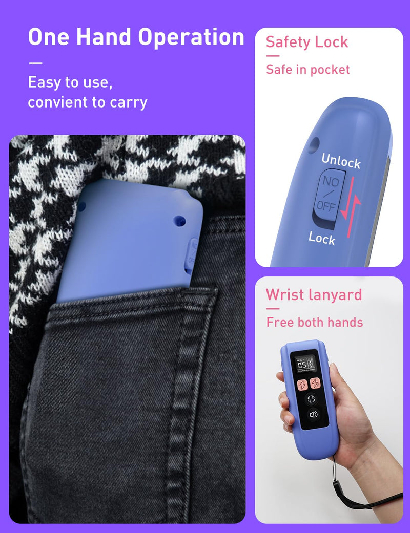 Dog Shock Collar 2 Dogs (10-120lbs) - 3300Ft Dog Training Collar with Beep, Vibration & Shock, IPX7 Waterproof Rechargeable Dog Shock Collars for Small Medium Large Dogs, Security Lock, Purple Purple 2pc - PawsPlanet Australia