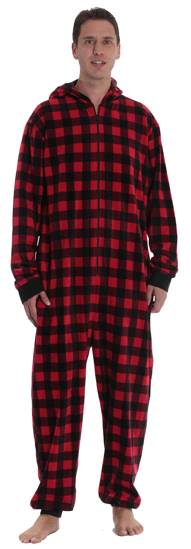 #followme Matching Adult Onesie for Family, Couples, Dog and Owner Buffalo Plaid Medium - PawsPlanet Australia