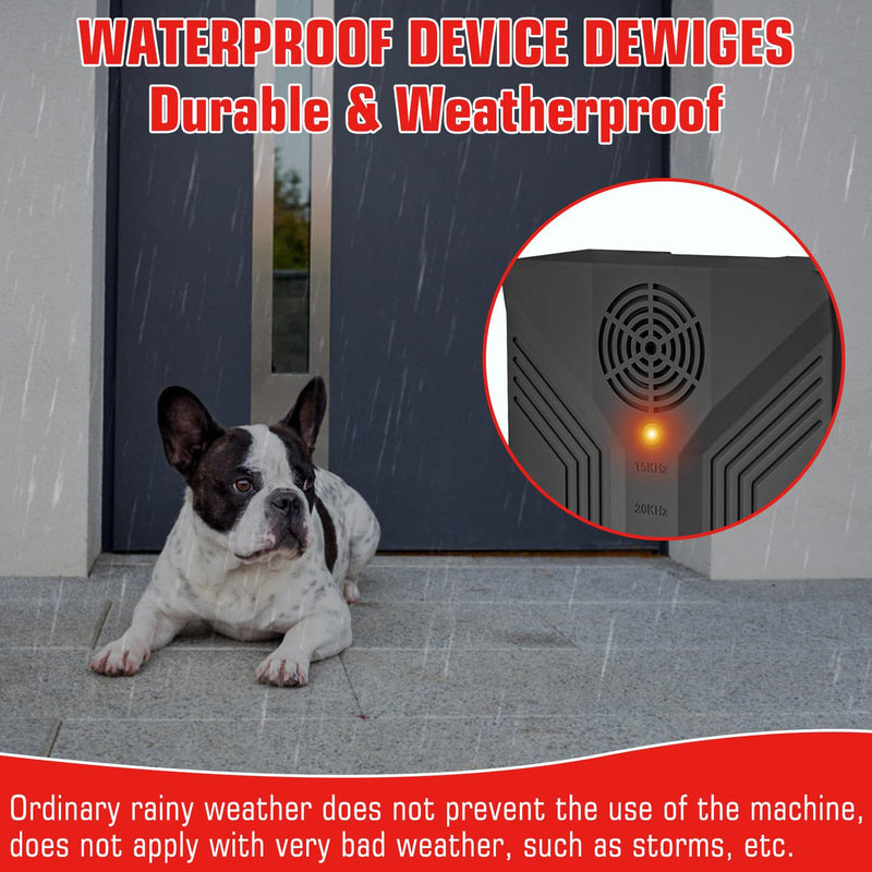 Anti Barking Devices, Anti Barking Device for Dogs Long Range 50ft, Barking Control Devices for Dog Training in Outdoor, 3 Modes Ultrasonic Bark Box, Dog Bark Deterrent Devices, Dog Barking Silencer | Gentle correction of pet bad behaviors， Auto-activa...