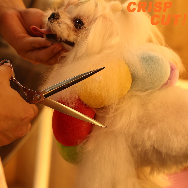 High-end Professional Dog Grooming Scissors Pet Grooming Shears 7.5 Inches Extremely Very Sharp Made Of Stainless Steel Alloy By Hand For Dog Cat Groomer (Shears, 7.5 Inch) - PawsPlanet Australia