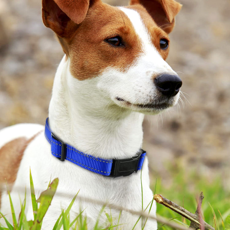 Joytale Dog Harness (Chest: 14-28"), Dog Collar and 6FT x 1" Wide Dog Leash Set, Reflective Padded Nylon Collar and Leash, Adjustable Soft Harness with Handle for Dogs - PawsPlanet Australia