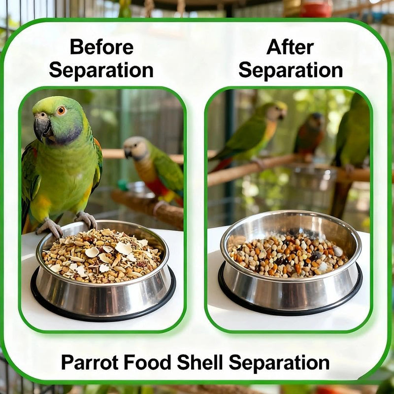 Bird Food Electric Separator,Bird Cage Cleaner,Pet Hair Collector, Mini USB Vacuum Cleaner for Bird Cage Debris Separation, Eraser Shavings, Dust, Feathers, Pet Hair, Car & Computer Keyboard Cleaning White