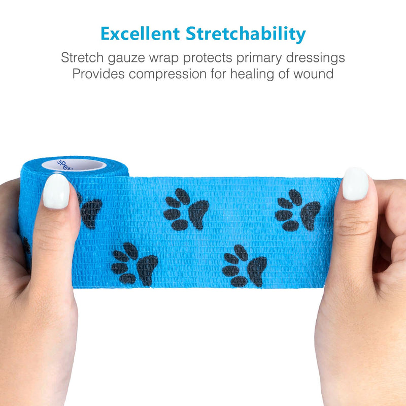 Self-Adhesive Bandage with Dog Scissors Set for Pet Care - PawsPlanet Australia