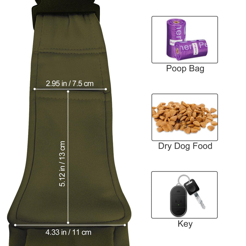 PETLOFT Reversible Dog Cat Sling Carrier, Small Dog Carrier, Adjustable Dog Sling, Hands Free Cross Body Carrier with Collar Hook for Dog/Cat/Bunny up to 11lb (Army Green) Army Green - PawsPlanet Australia