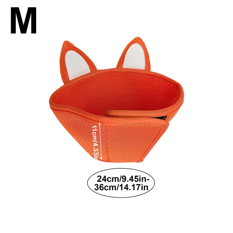 Cat cone neck brace | Wound protection collar | Dog anti-lick collar | For daily outings, indoor grooming, coat care, bathing, vet visits, preventing licking and scratching, red, medium