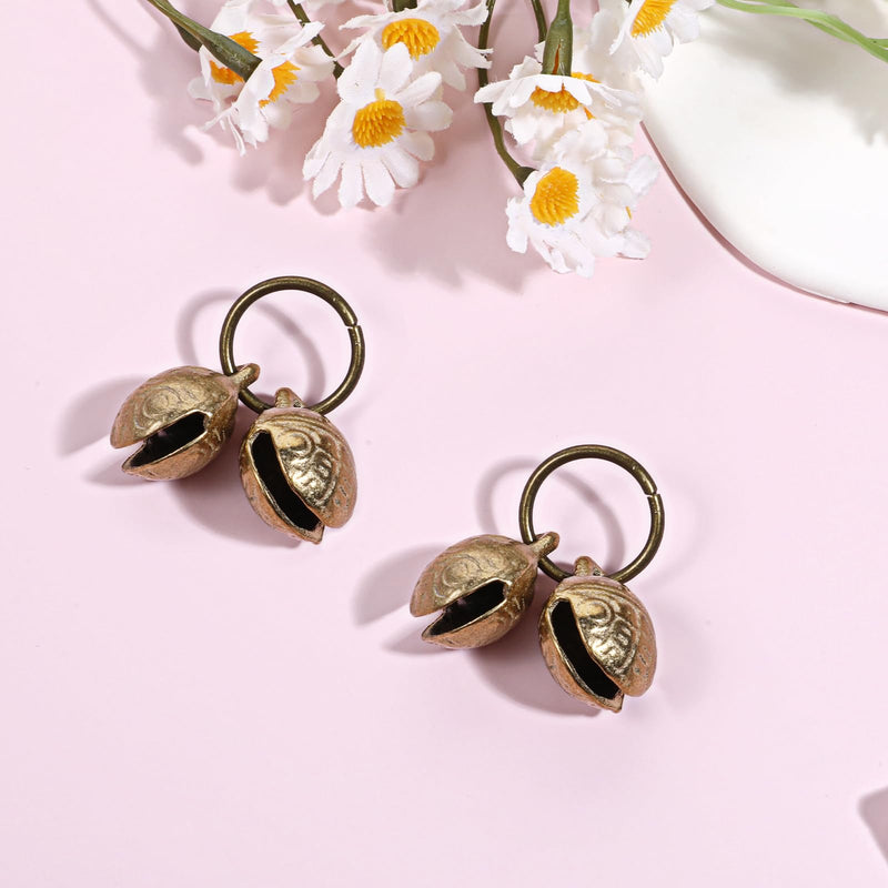 2Set Copper Bell for Dog Collar, Brass Dog Bells, Extra Loud Collar Bell for Pet Tracking Anti Lost Training Pets Pendant Accessories Anti Theft Bells for Little Dogs & Cats - PawsPlanet Australia