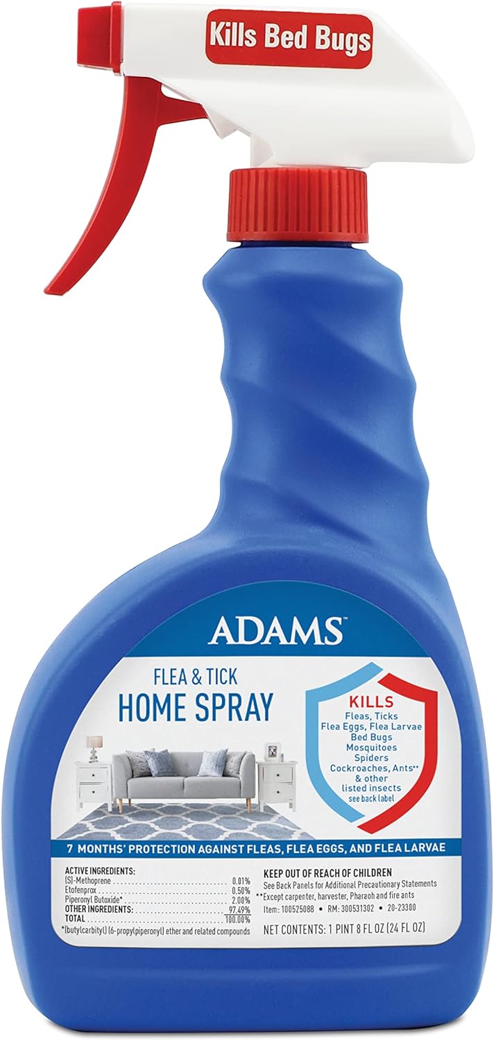 Adams Plus Flea and Tick Carpet Spray, 16 Ounce Spray Only - PawsPlanet Australia