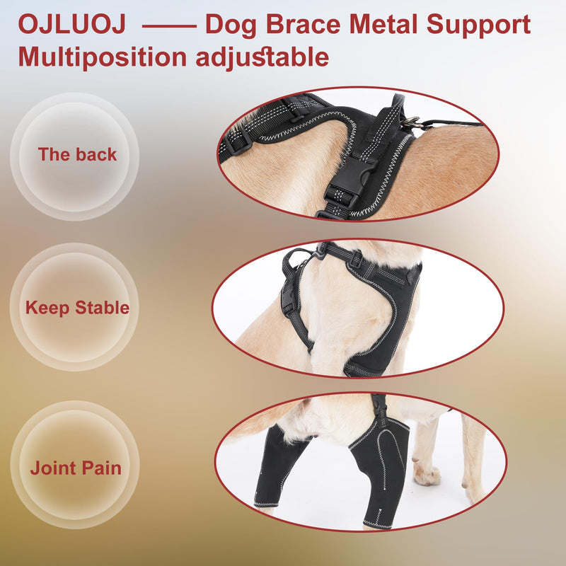 Dog Joint Knee Metal Hip Brace Support Full Body Stabilize Joints Suitable for 4 Limbs with Puppy Hip Traction Rope Extra Large Sizes XL
