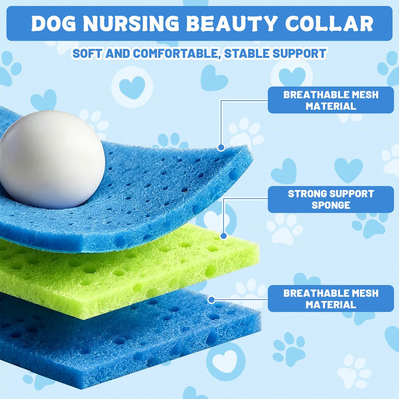 Pet Recovery Collar for Dogs, Soft L Size Recovery Dog Cone Collar, Adjustable Breathable Protective Neck Collar for Large Dogs After Surgery, Prevent Licking Wound Protection