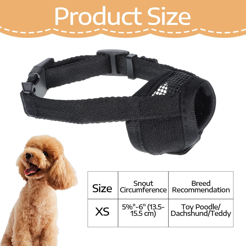 Dog Muzzle Mesh Muzzle Soft Mesh Muzzles Soft Covered Mouth Guard with Adjustable Strap for Small Medium Large Dog Breathable Dogs Mouth Guard for Prevent Biting Chewing Grooming Allow Pant Drink - PawsPlanet Australia