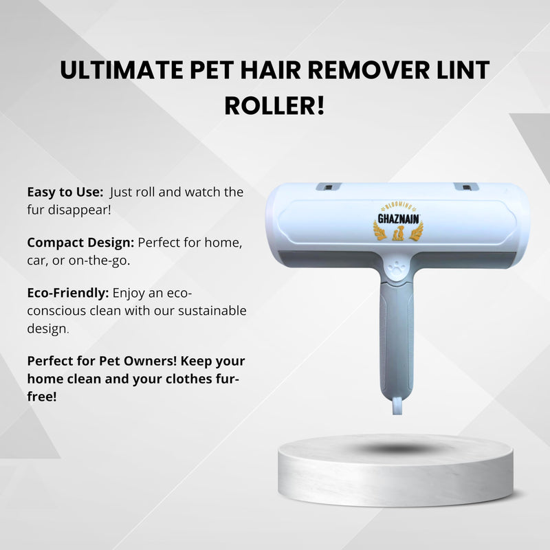 Pet Hair Remover and Lint Roller - Cat and Dog Hair Remover Roller, Reusable, Eco-Friendly, Multi-Purpose Cleaning Tool for Clothing, Furniture, Car Interiors, and Carpets - PawsPlanet Australia