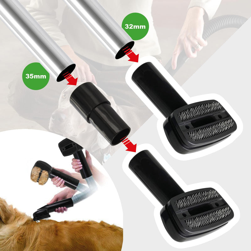 SPARES2GO Dog Grooming Brush Pet Hair Tool for Shark Vacuum Cleaner (35mm) - PawsPlanet Australia