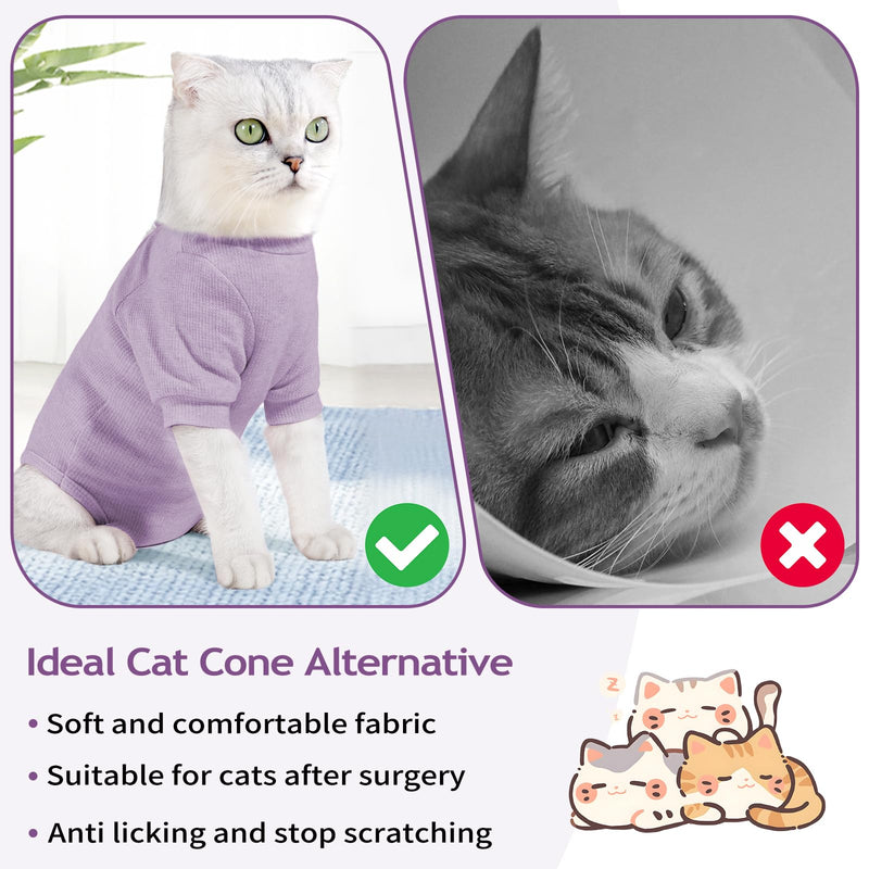 2 PCS Cat Recovery Suit Female, Cat Surgery Recovery Suit for Spay Abdominal Wounds Anti Licking, Surgical Recovery Suit Bodysuits - PawsPlanet Australia
