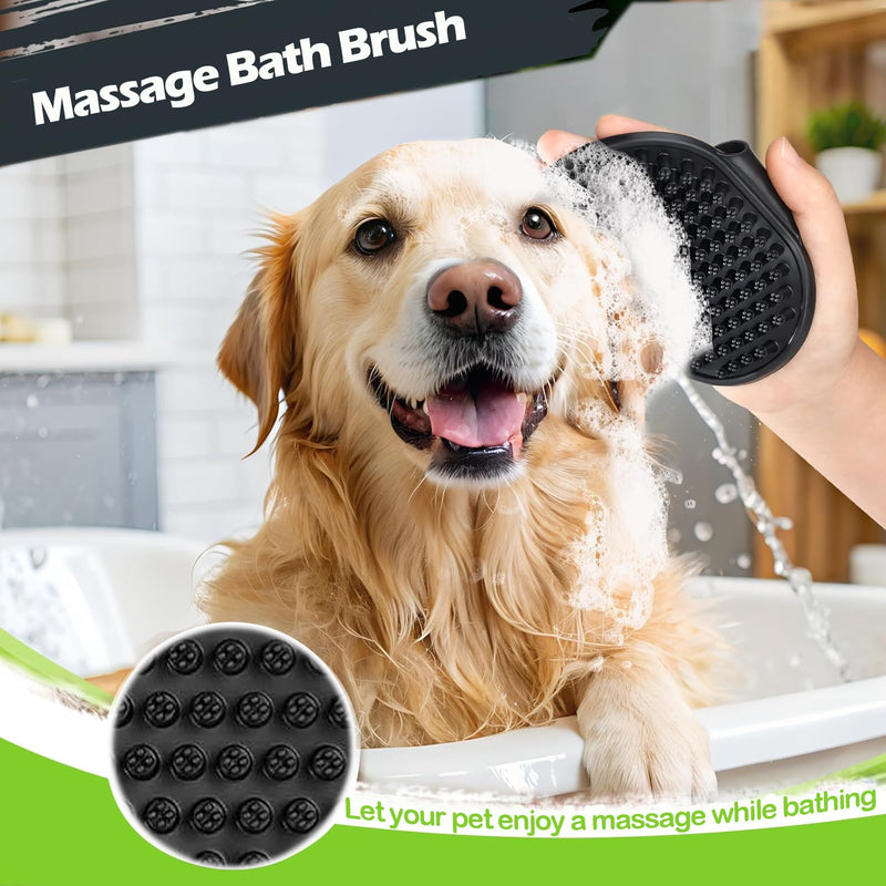 Cat Brush Dog Brush, Self Cleaning Cat Hair Brushes for Grooming, Dogs Bath Brushes, Dogs Grooming Kit for Hair Removal(Pack of 3)