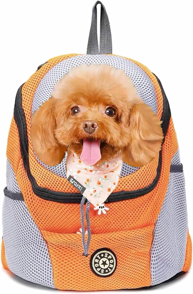 RC GearPro Portable Pet Carrier Backpack, Head Out Design Adjustable Cat Dog Travel Front Shoulder Bag, Easy-Fit for Traveling Hiking Camping S yellow - PawsPlanet Australia