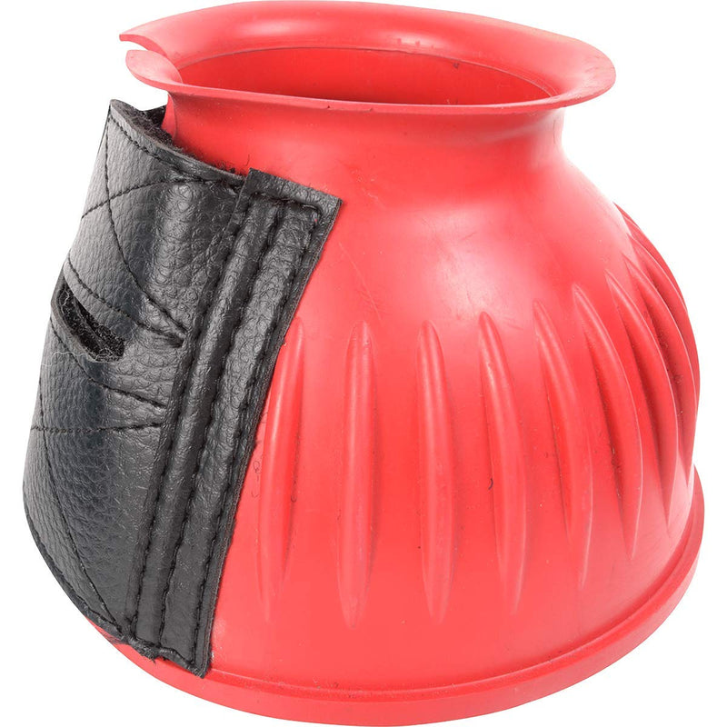 CASHEL Rubber Bell Horse Boots, RED, Large