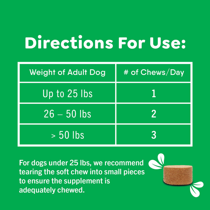 Greenies Supplements Digestive Health Probiotics for Dogs Chicken Flavor, 40 Count Soft Chews Dog Probiotics, 7.8 oz. Pouch - PawsPlanet Australia