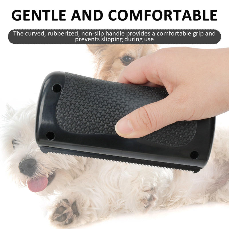 GroomPro Deshedding Brush, GroomPro Shedding & Grooming Supplies for Matted Hair, Loose Hairs | Pet Short Hair Removal Tool for Cats, Dogs, Rabbits, Horses (2) 2 - PawsPlanet Australia