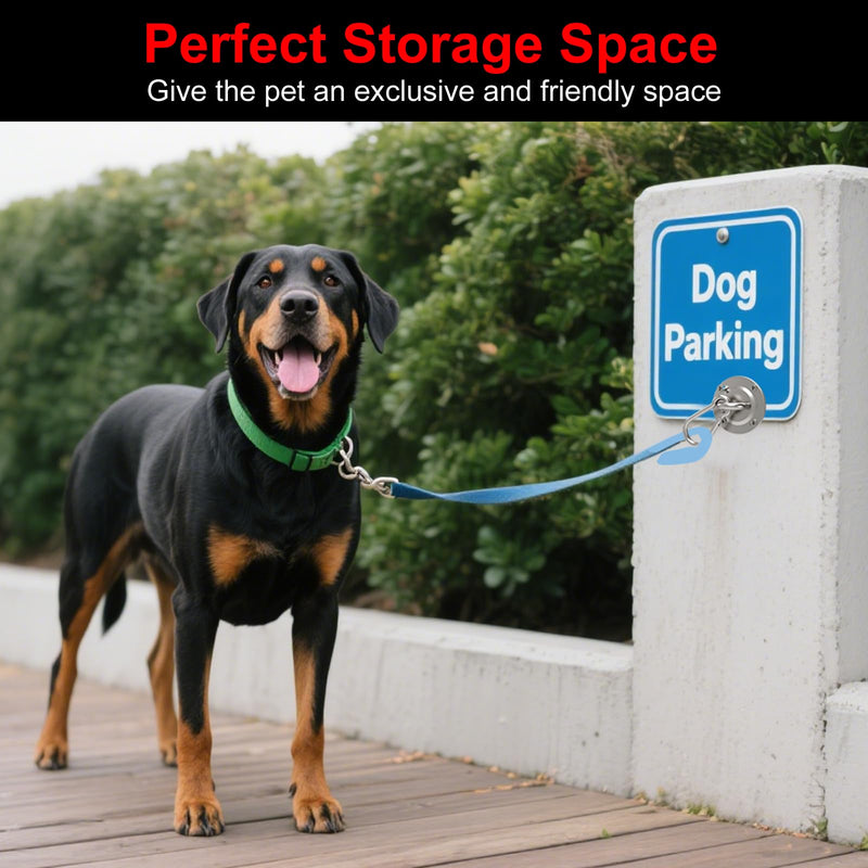 Dog Tie Out Cable & Leash, Heavy Duty Stainless Steel Wall-Mounted Holder for Indoor & Outdoor Use, Perfect for Small, Medium & Large Dogs in Yards, Picnics & Camping - PawsPlanet Australia