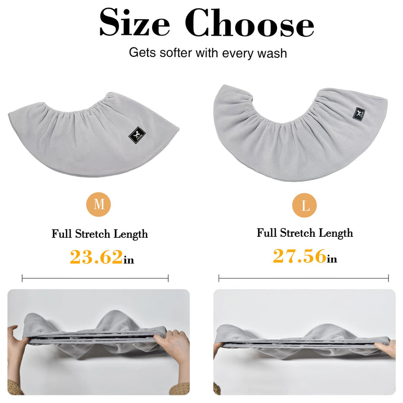 Cat Sling Carrier Critter Cuddler – Indoor Cozy Pet Sling for Cats, Kittens & Small Dogs, Soft Hands Free Cuddle Bag for Snuggling at Home with Cat and Kitty (Light Gray, Medium) Light Gray - PawsPlanet Australia