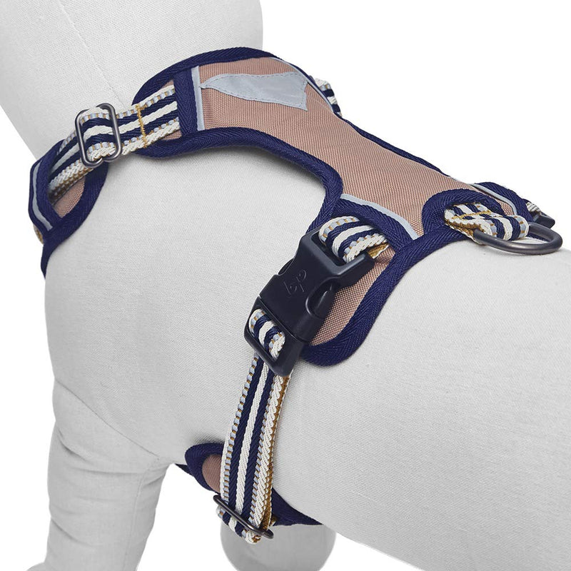 Blueberry Pet 10+ Colors Reflective Padded Dog Harnesses, 3M Reflective Options Available Harness Vest - Small (Pack of 1) Olive and Blue-gray - PawsPlanet Australia