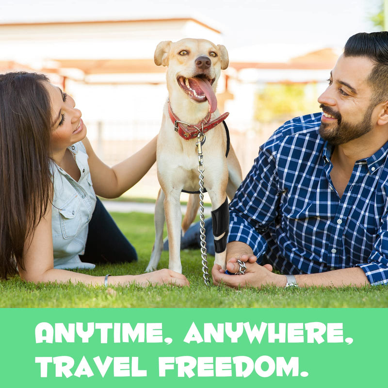 Dog Knee Brace, Dog Leg Brace for ACL Support with Cruciate Ligament Injury, Knee Cap Dislocation, Joint Pain and Muscle Sore, Adjustable Dog ACL Brace with 10 Side Stabilizers, Pet Brace (L) L - PawsPlanet Australia