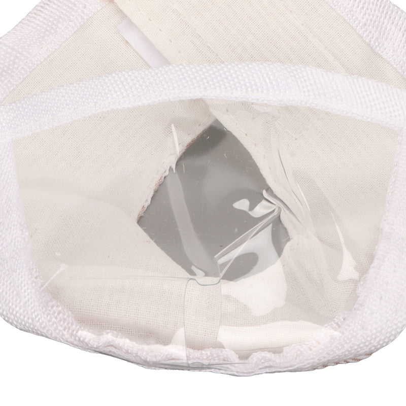 Haofy Transparent Muzzle Cover for Cat Face, Breathable Cotton Cover for Grooming, Prevention, Medium Size, 11.8 to 13.8 Inches, for Cats at Home, Vet Visits, Ensures