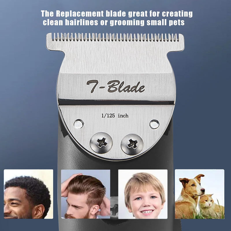 Wide T-Blade Compatible with Oster Finisher Trimmer Model 59 and T-Finisher Trimmer,For Creating Clean Hairlines or Grooming Small Pets Cuts Hair to 1/125"-0.2mm(2Pack)