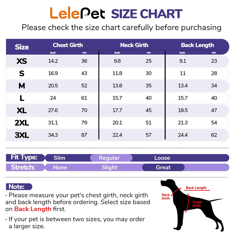 Lelepet Dog Recovery Suit, Rear Leg Wound Protector for Small Dogs, E-Collar Alternative Anti-Licking Spay/Neutering Suit for Male/Female Dogs, Purple XS