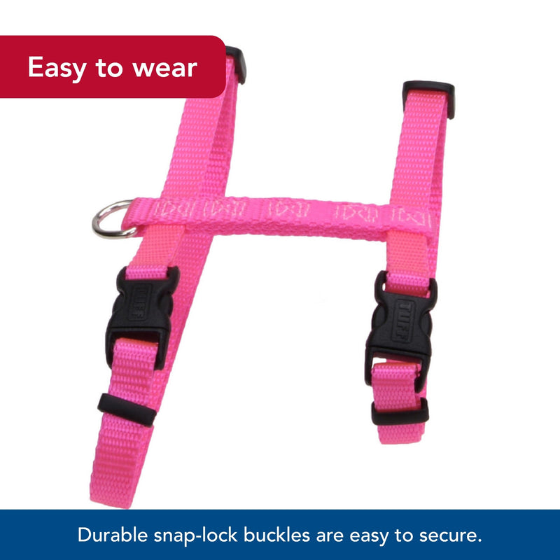 Coastal Pet Figure "H" Adjustable Cat Harness - Outdoor Cat Supply - Comfortable for Cats - Secure Snap-Lock Buckles - Blue, 3/8" x 10"-18"